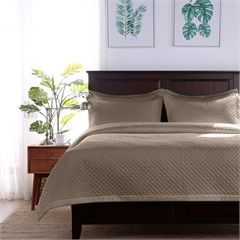 Radiance™ Diamond King Coverlet, Truffle